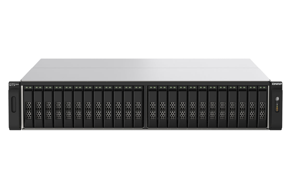 EAN 4713213518670 - QNAP TS-h2490FU NAS Bastidor (2U) EPYC 7302P 256 GB DDR4 0 TB QuTS hero Negro, Gris imagen 1