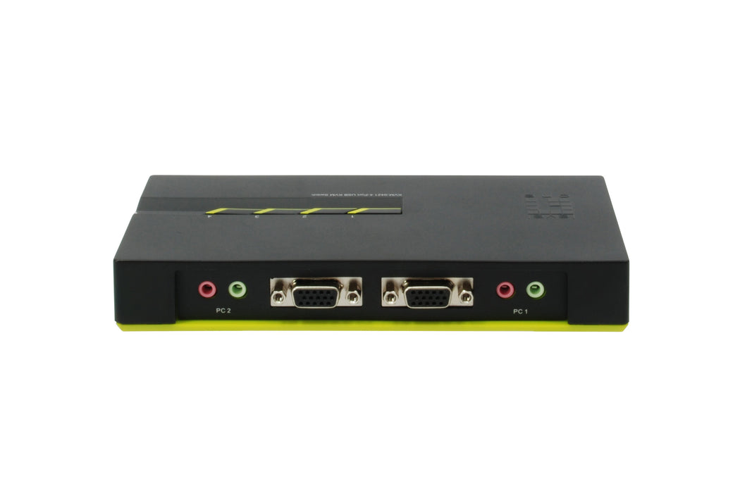 EAN 4015867137871 - LevelOne KVM-0421 interruptor KVM Negro, Verde imagen 2