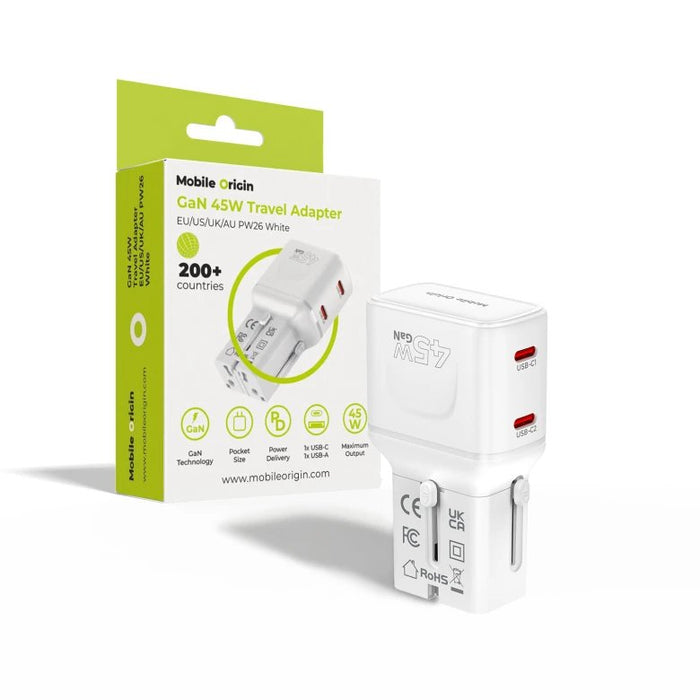 EAN 8594215995739 - Mobile Origin MO-PW26-WHT cargador de dispositivo móvil Universal Negro Corriente alterna Carga rápida In imagen 2