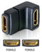 EAN 4043619650750 - DeLOCK Adapter HDMI female > HDMI female 90° down HDMI 1.3 Negro imagen 1
