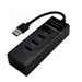 EAN 3700224767198 - MCL 4 ports USB 3.0 hub - Black USB 3.2 Gen 1 (3.1 Gen 1) Type-A 5000 Mbit/s Negro imagen 1
