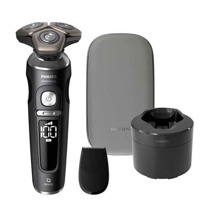 EAN 8720689004336 - Philips Shaver S9000 Prestige SP9840/32 afeitadora Máquina de afeitar de rotación Recortadora Gris imagen 1