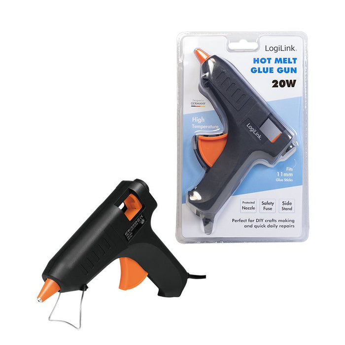 EAN 4052792060881 - LogiLink WZ0051 pistola y lápiz de silicona caliente Pistola de cola termofusible Negro, Naranja 20 W imagen 4