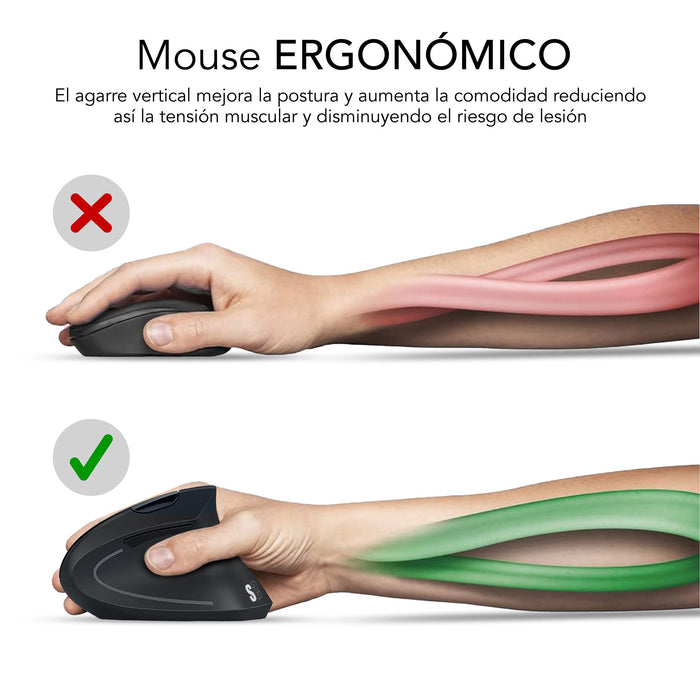 EAN 8436586743048 - SUBBLIM SUBMO-EDGVU02 ratón Universal mano derecha USB tipo A Óptico 1600 DPI imagen 7
