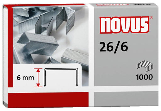 EAN 4009729003701 - Novus 26/6 Paquete de grapas 1000 grapas imagen 1