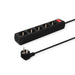 EAN 5901986044673 - Savio LZ-03 base múltiple 5 m 5 salidas AC Interior Negro imagen 1