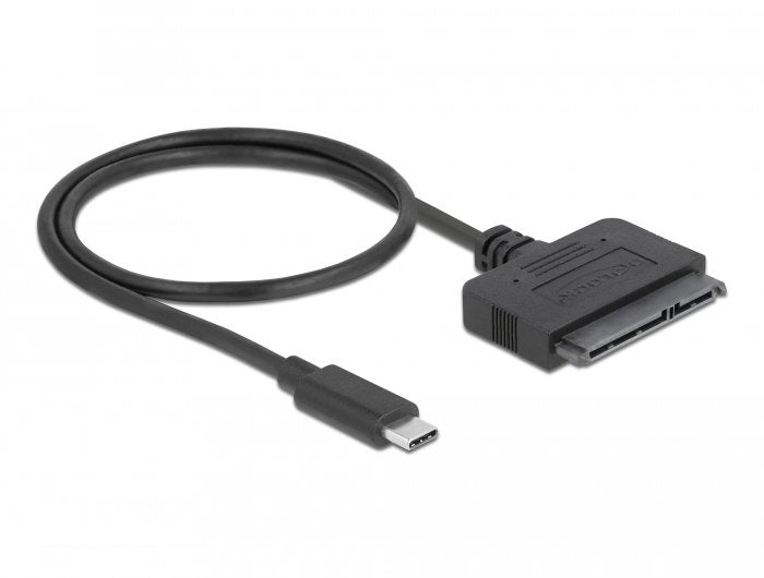 EAN 4043619638031 - DeLOCK 63803 cambiador de género para cable USB C 22-pin SATA Negro imagen 1