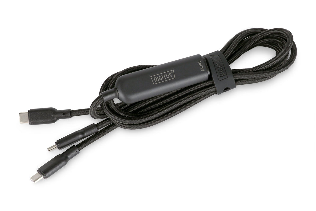 EAN 4016032505709 - Digitus AK-300170-018-S cable USB USB 2.0 USB C 2 x USB C 0,48 Gbit/s Negro imagen 3
