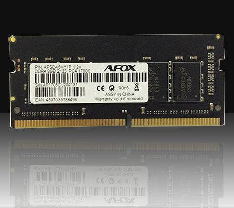 EAN 4897033783835 - AFOX DDR4 8G 2133 SO DIMM módulo de memoria 8 GB 1 x 8 GB 260-pin SO-DIMM imagen 2
