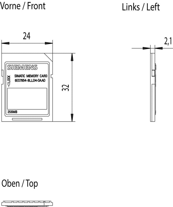 EAN 4047623411987 - Siemens 6ES7954-8LL04-0AA0 memoria flash 256 GB imagen 2