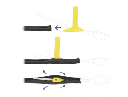 EAN 4043619208395 - DeLOCK 20839 organizador de cables Amarillo 4 pieza(s) imagen 2