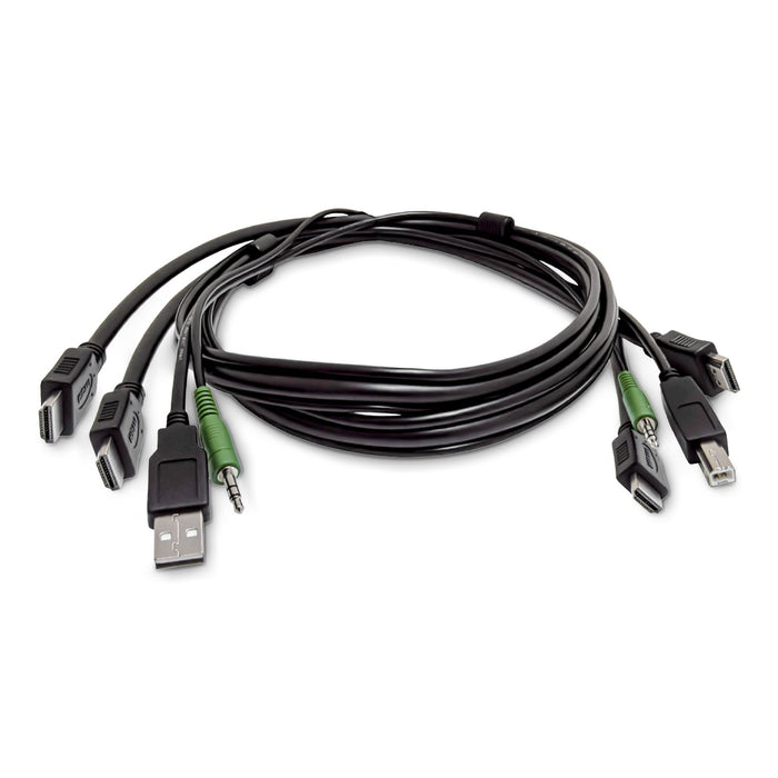 EAN 65030925808 - StarTech.com SK2HDMMKVM06-TAA cable para video, teclado y ratón (kvm) Negro imagen 1