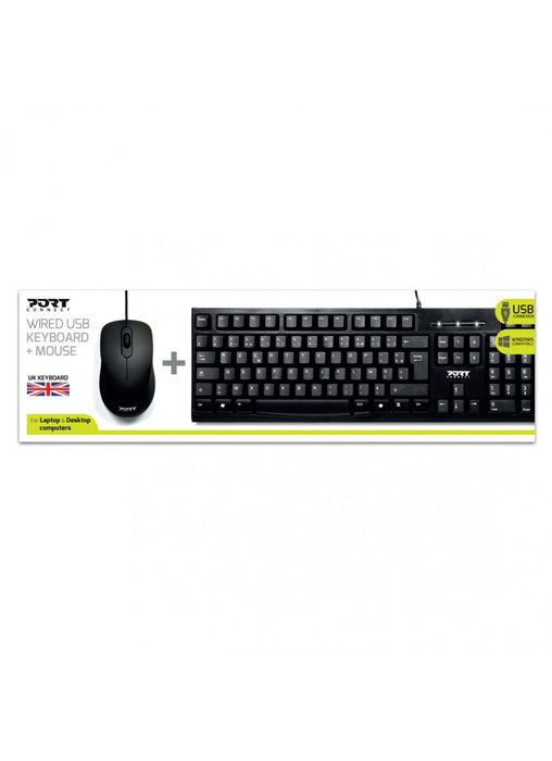 EAN 3567042029729 - Port Designs 900900-UK teclado Ratón incluido Universal USB QWERTY Inglés del Reino Unido Negro imagen 2