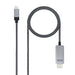 EAN 8433281009899 - Nanocable 10.15.5102 adaptador de cable de vídeo 1,8 m USB Tipo C HDMI Aluminio, Negro imagen 1