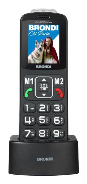 EAN 8015908820706 - Brondi Amico Flash 5,08 cm (2") Negro Teléfono básico imagen 1