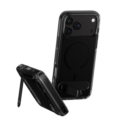 EAN 5715685043888 - PanzerGlass CARE™ by ® Kickstand Case Smokey w. Black MagSafe iPhone 2026 Pro Max | 17 Pro Max funda para imagen 1