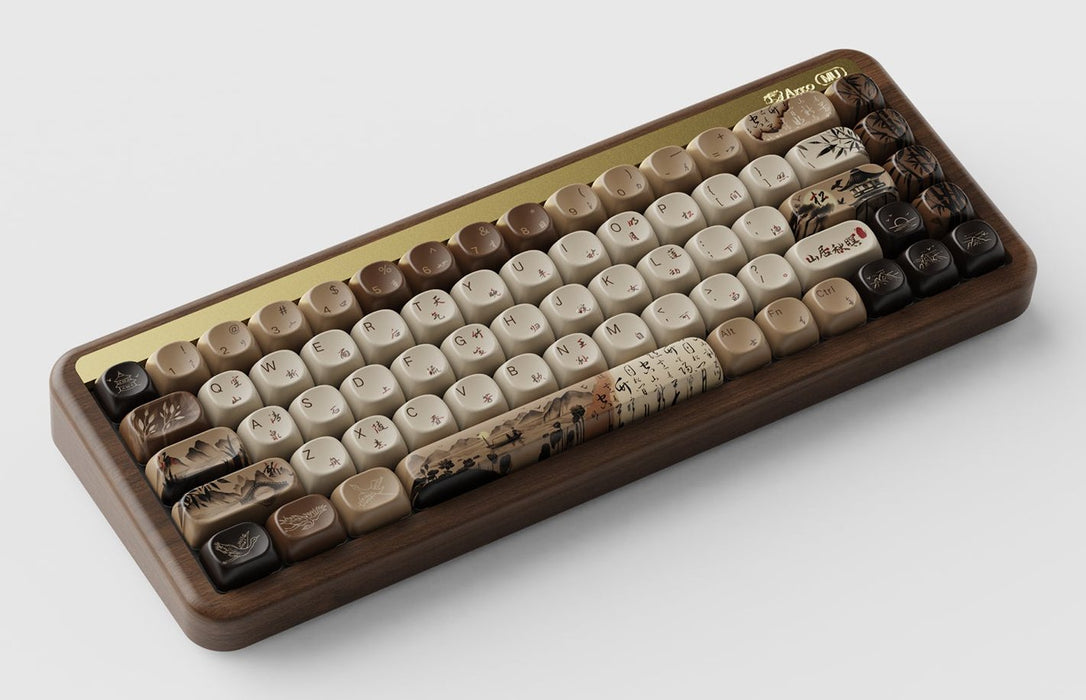 EAN 6925758630528 - Akko MU01 Mountain Seclusion teclado Juego USB + RF Wireless + Bluetooth QWERTY Inglés de EE. UU. Madera imagen 3
