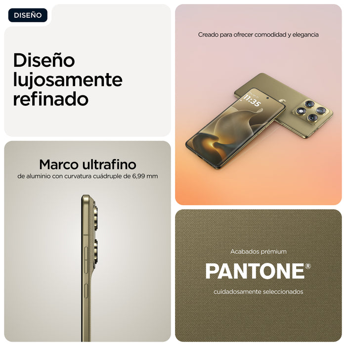 EAN 840493604893 - Motorola signature 17,2 cm (6.78") SIM doble Android 16.0 5G USB Tipo C 16 GB 512 GB 5200 mAh Oro imagen 6