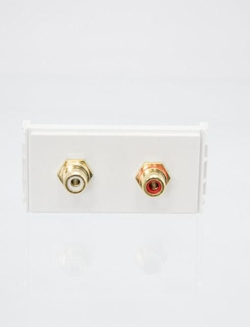 EAN 5712505330593 - Vivolink WI221285 toma de corriente 2 x RCA Blanco imagen 1