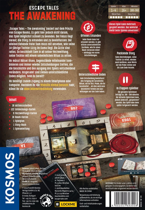 EAN 4002051693008 - Kosmos Escape Tales: The Awakening Juego de mesa Deducción imagen 2