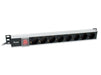 EAN 4015867238813 - Equip 333308 unidad de distribución de energía (PDU) 8 salidas AC 1U Negro, Plata imagen 1