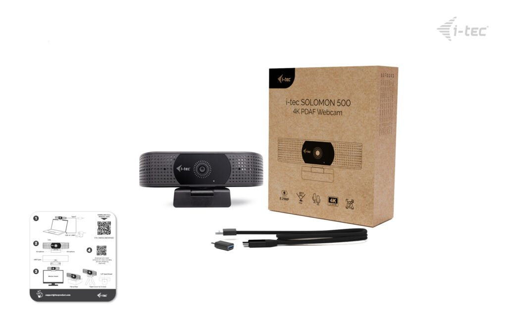 EAN 8595611707902 - i-tec SOLOMON 500 cámara web 8,29 MP 3840 x 2160 Pixeles USB Negro imagen 10