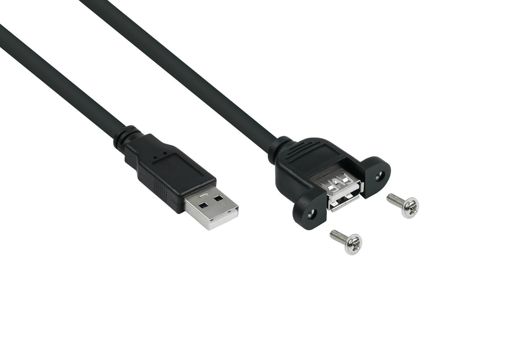 EAN 4066857000279 - Alcasa UK20P-AEA-010S cable USB USB 2.0 1 m USB A 0,48 Gbit/s Negro imagen 1