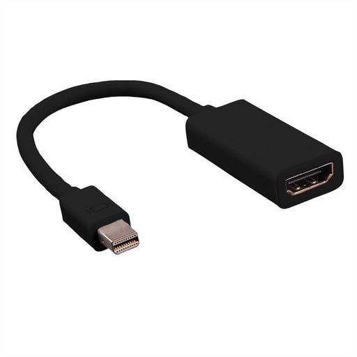 EAN 7630049610255 - VALUE 12.99.3130 adaptador de cable de vídeo 0,15 m Mini DisplayPort HDMI tipo A (Estándar) Negro imagen 1