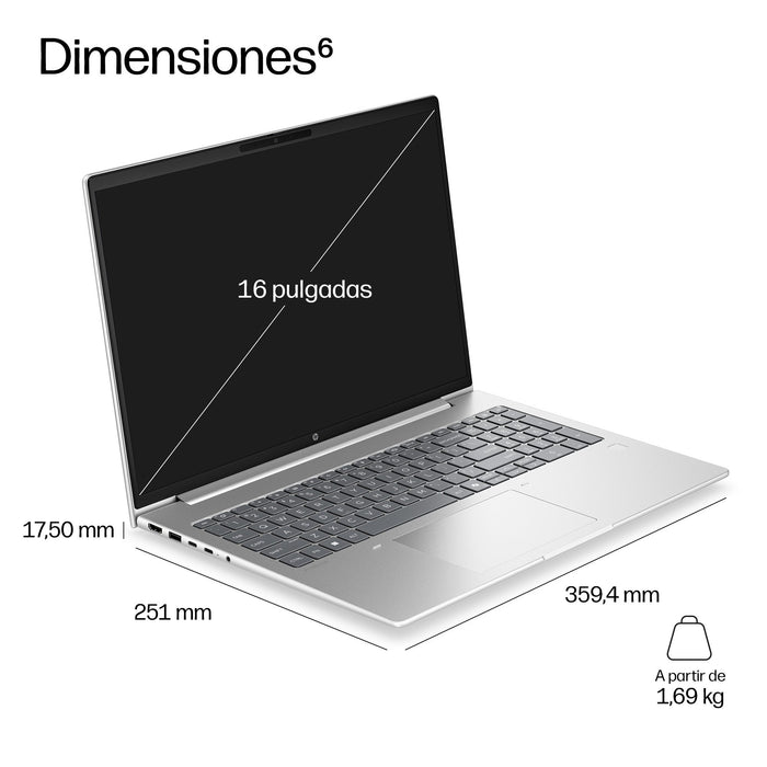 EAN 0826581572633 - HP ProBook 4 G2i 16 inch Notebook AI PC Wolf Pro Security Edition Intel Core 7 350 Portátil 40,6 cm (16") imagen 5