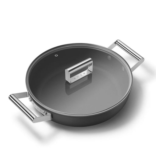 EAN 8017709356026 - Smeg DPF2812BLM batería de cocina Negro Aluminio, Acero inoxidable 4,3 L 28 cm imagen 2