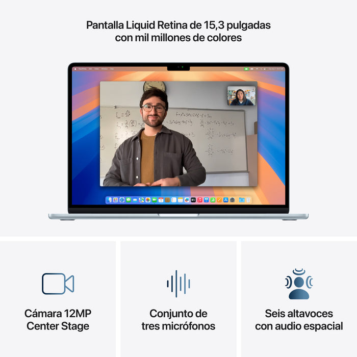 EAN 0195949893346 - Apple MacBook Air Apple M M4 Portátil 38,9 cm (15.3") 16 GB 256 GB SSD Wi-Fi 6E (802.11ax) macOS Sequoia  imagen 5