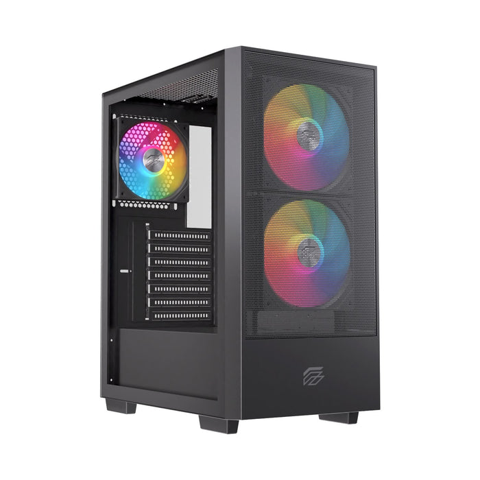 EAN 6977277364477 - Einarex EXCS-PL-100R-B carcasa de ordenador Midi Tower Negro imagen 2