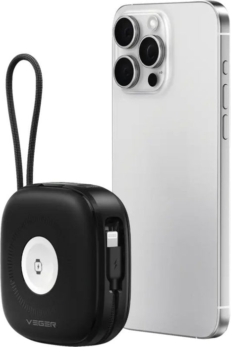 EAN 6977525751196 - VEGER W1205 batería externa 10000 mAh Cargador inalámbrico Negro imagen 2