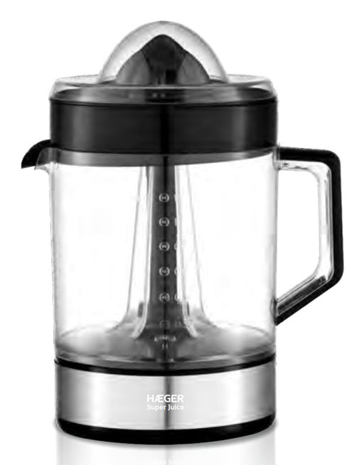 EAN 5608475042263 - Haeger Super Juice prensa de cítricos eléctricos 1,2 L 40 W Negro, Transparente, Plata imagen 1