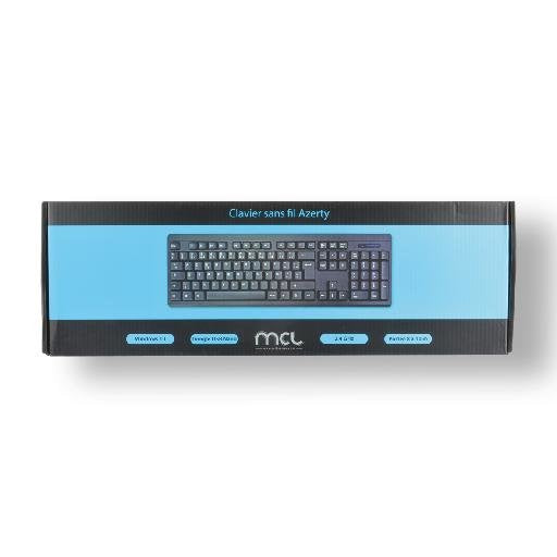 EAN 3700224762353 - MCL ACK-301W/N teclado Universal RF inalámbrico AZERTY Francés Negro imagen 5