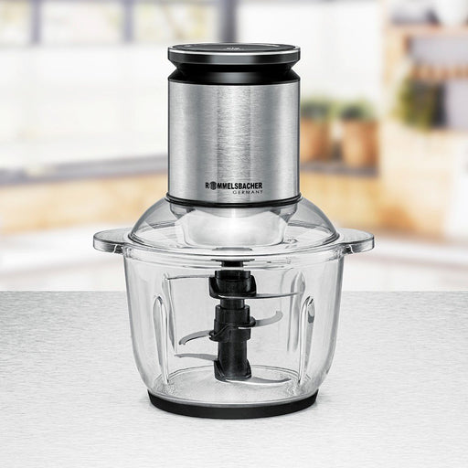 EAN 4001797854407 - Rommelsbacher MZ 600 picadora eléctrica de alimentos 2 L 600 W Negro, Acero inoxidable imagen 1