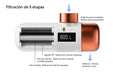 EAN 8437028106124 - Aquabeba FILTRO GRIFO AQUAFILTER Sistema de filtración de agua conectado directamente al grifo Oro rosa,  imagen 5