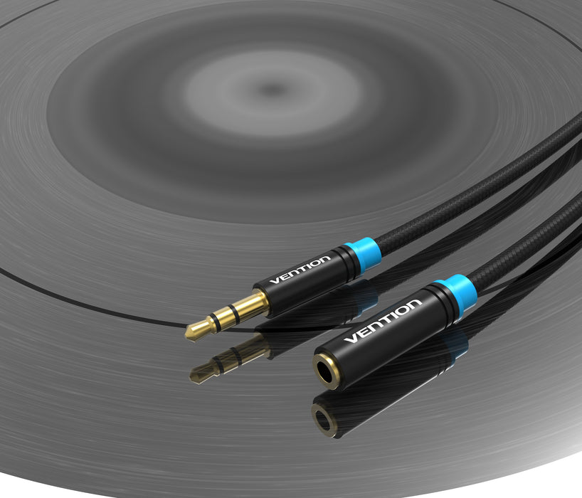 EAN 6922794731288 - Vention VAB-B06-B300-M cable de audio 3 m 3,5mm Negro imagen 6