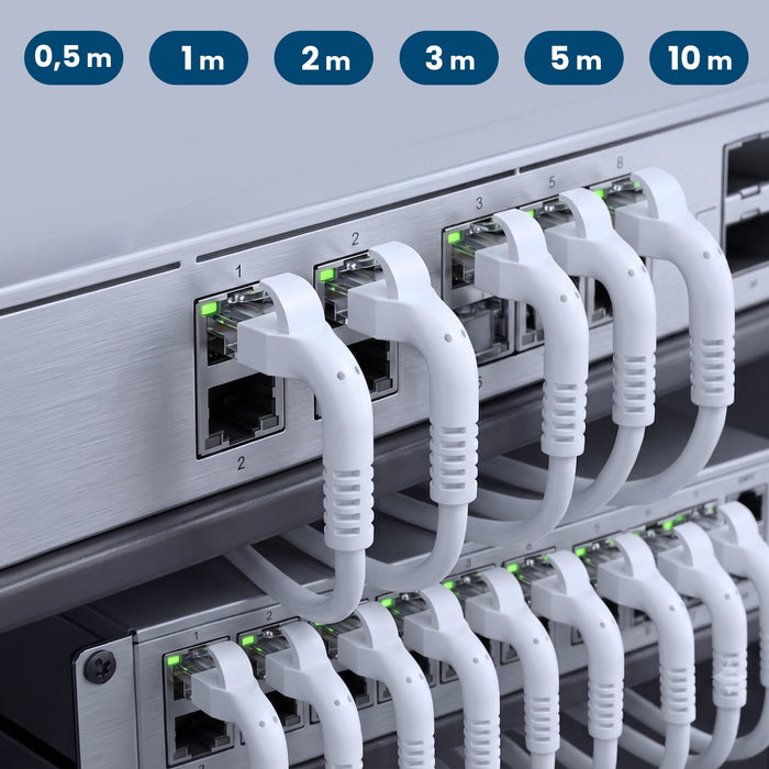 EAN 5906168638961 - Extralink Kat.6A U/FTP 0.5m 1Gbps Biały | Patchcord LAN | Miedź Kabel sieciowy skrętka, łamana końcówka ( imagen 14
