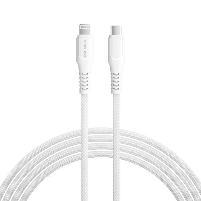 EAN 4252011905928 - 4smarts 465592 cable de conector Lightning 1,5 m Plata, Blanco imagen 1