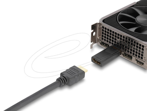 EAN 4043619610860 - DeLOCK 61086 cambiador de género para cable DisplayPort HDMI Negro imagen 2