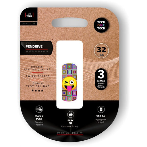 EAN 8436546593294 - TECH ONE TECH TEC4402-32 unidad flash USB 32 GB USB tipo A 2.0 Multicolor imagen 1