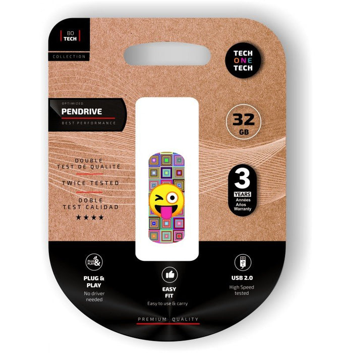 EAN 8436546593294 - TECH ONE TECH TEC4402-32 unidad flash USB 32 GB USB tipo A 2.0 Multicolor imagen 1