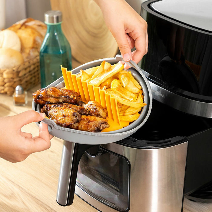 EAN 8435527825676 - InnovaGoods 8435527825676 accesorio para freidoras Bandeja para hornear Gris, Naranja imagen 3