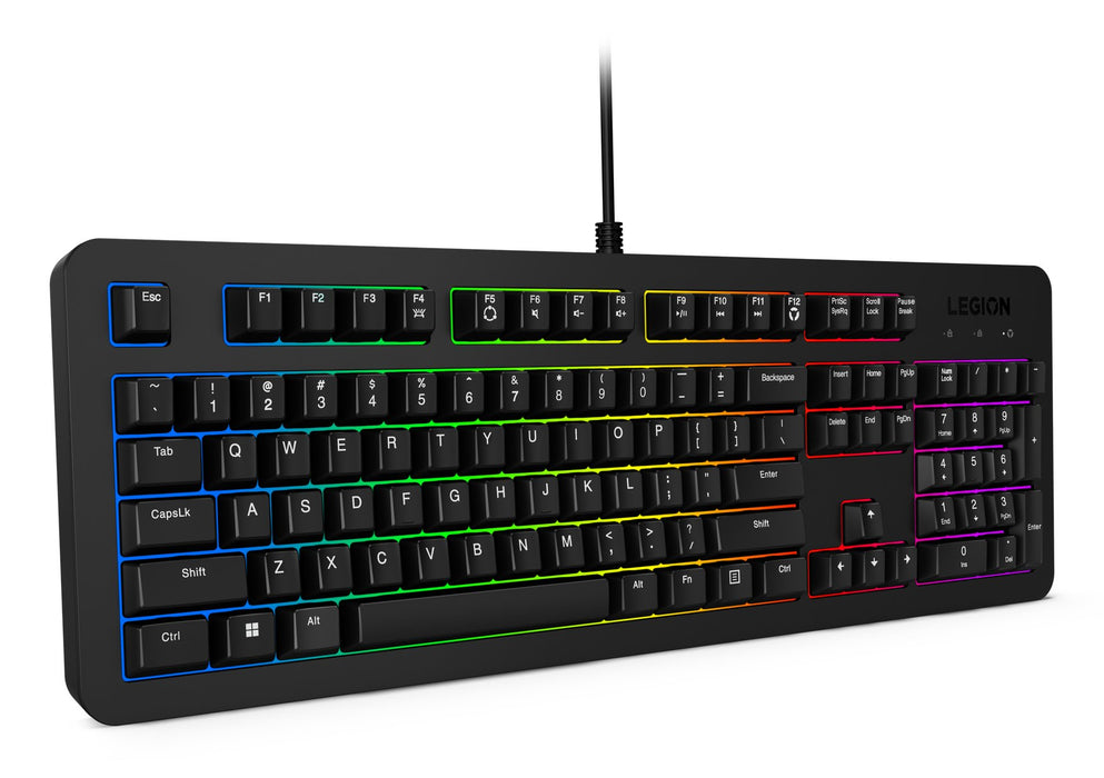 EAN 0195892097143 - Lenovo K310 teclado Juego USB Inglés de EE. UU. Negro imagen 4