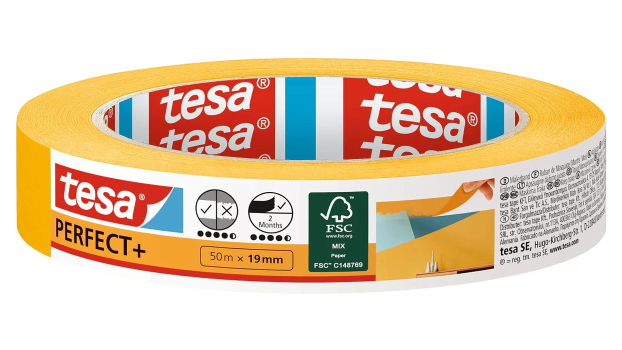 EAN 4063565089473 - TESA 56536-00000-01 cinta adhesiva Apto para uso en interior 50 m Naranja imagen 1
