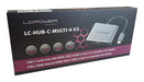 EAN 4262443280241 - LC-Power LC-HUB-C-MULTI-4-V2 hub de interfaz USB Tipo C 5000 Mbit/s Plata, Negro imagen 6