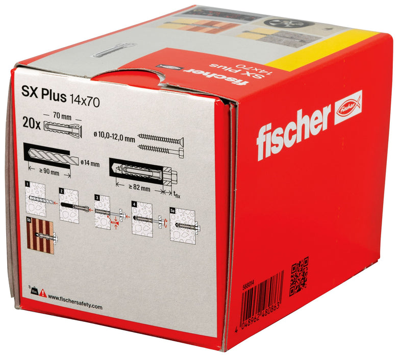 EAN 4048962480863 - Fischer 568014 tornillo de anclaje y taco 20 pieza(s) imagen 3