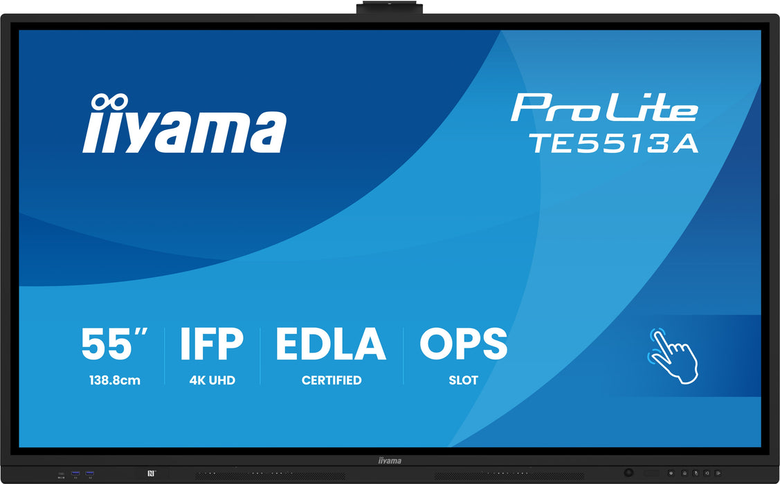 EAN 4948570128105 - iiyama TE5513A-B3AG pantalla de señalización Panel plano interactivo 138,7 cm (54.6") LCD Wifi 500 cd / m imagen 2