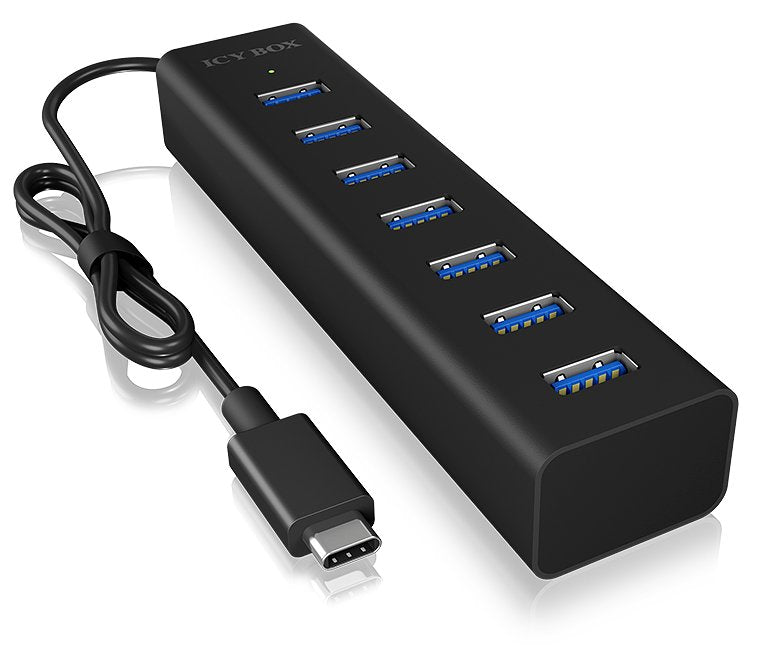 EAN 4250078165897 - ICY BOX IB-HUB1700-C3 USB 3.2 Gen 1 (3.1 Gen 1) Type-C 5000 Mbit/s Negro imagen 5